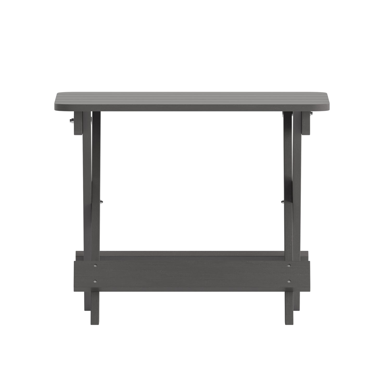 Gray Folding Adirondack Table LE-HMP-2012-1620H-GY-GG