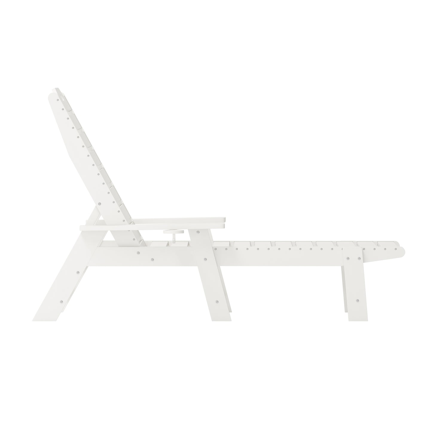 White Adjustable Lounge Chair LE-HMP-2017-414-WT-GG