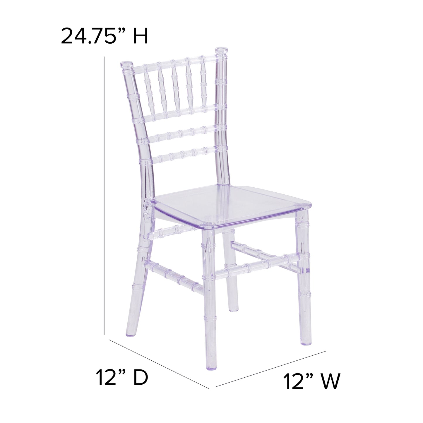 Child's Crystal Chiavari Chair LE-L-7K-CL-GG