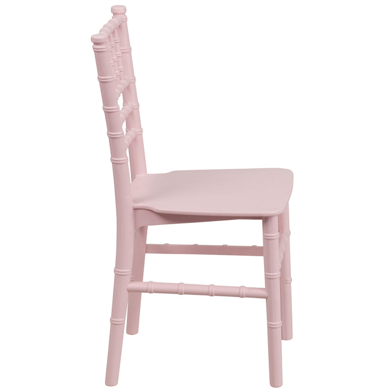 Child's Pink Resin Chair LE-L-7K-PK-GG