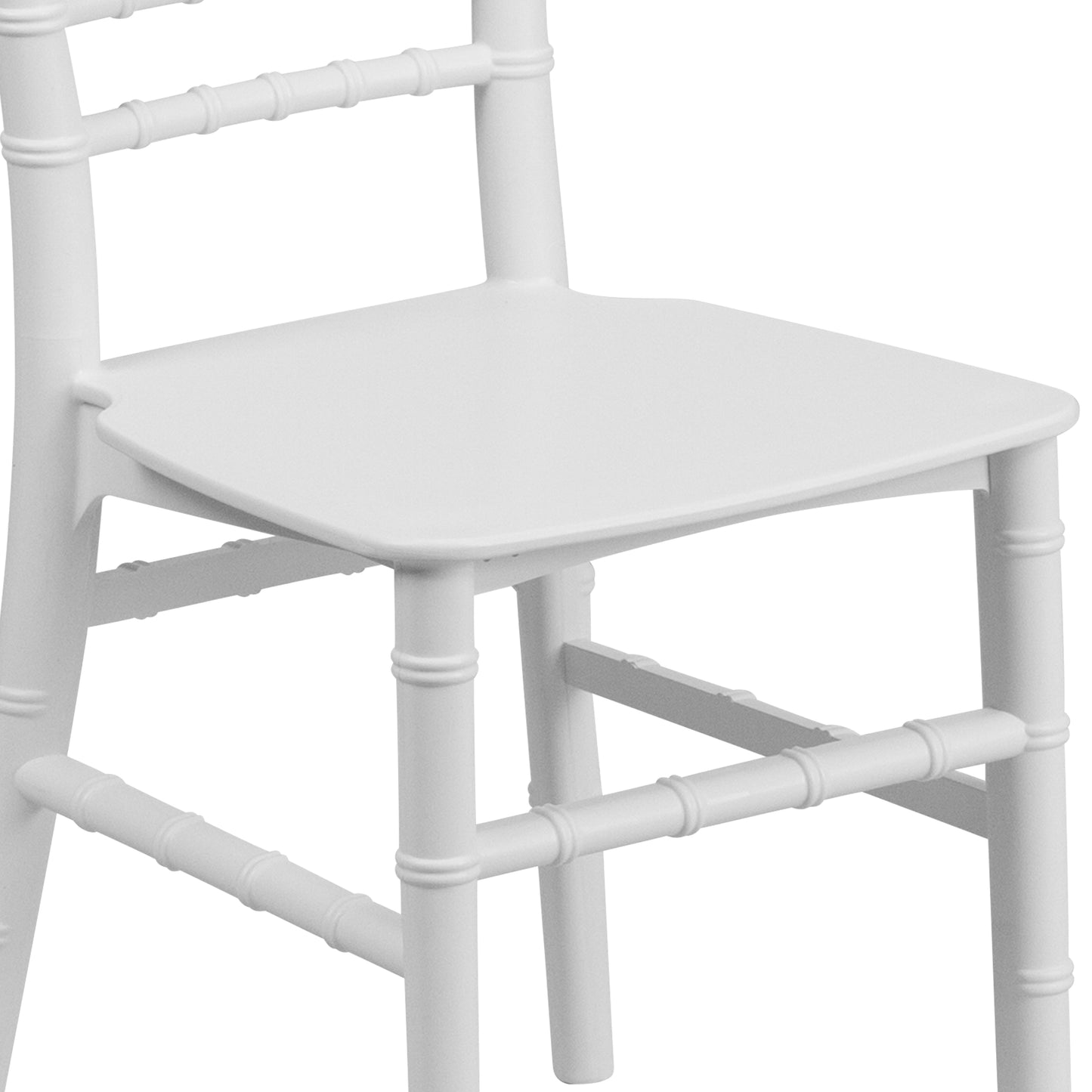 Child's White Resin Chair LE-L-7K-WH-GG