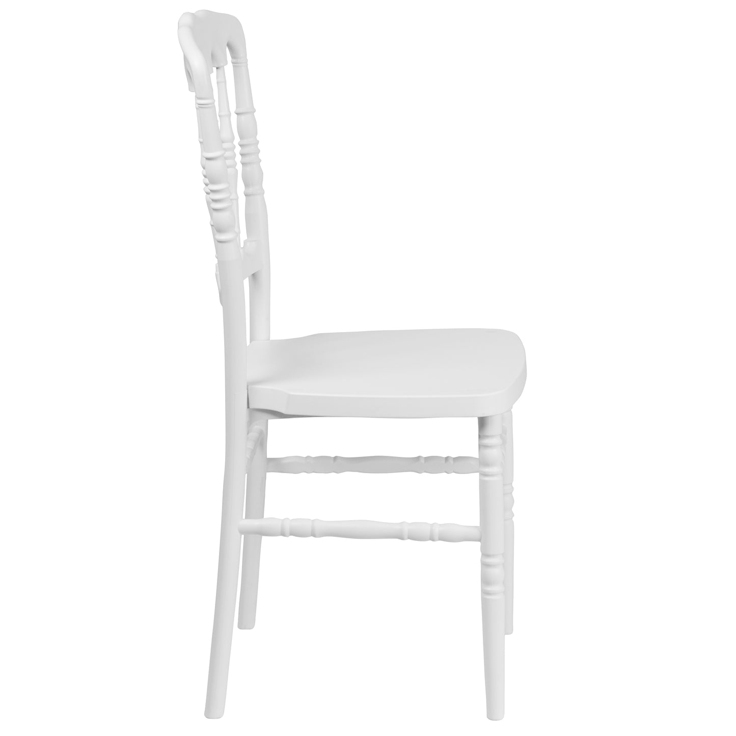 White Resin Napoleon Chair LE-L-MON-WH-GG