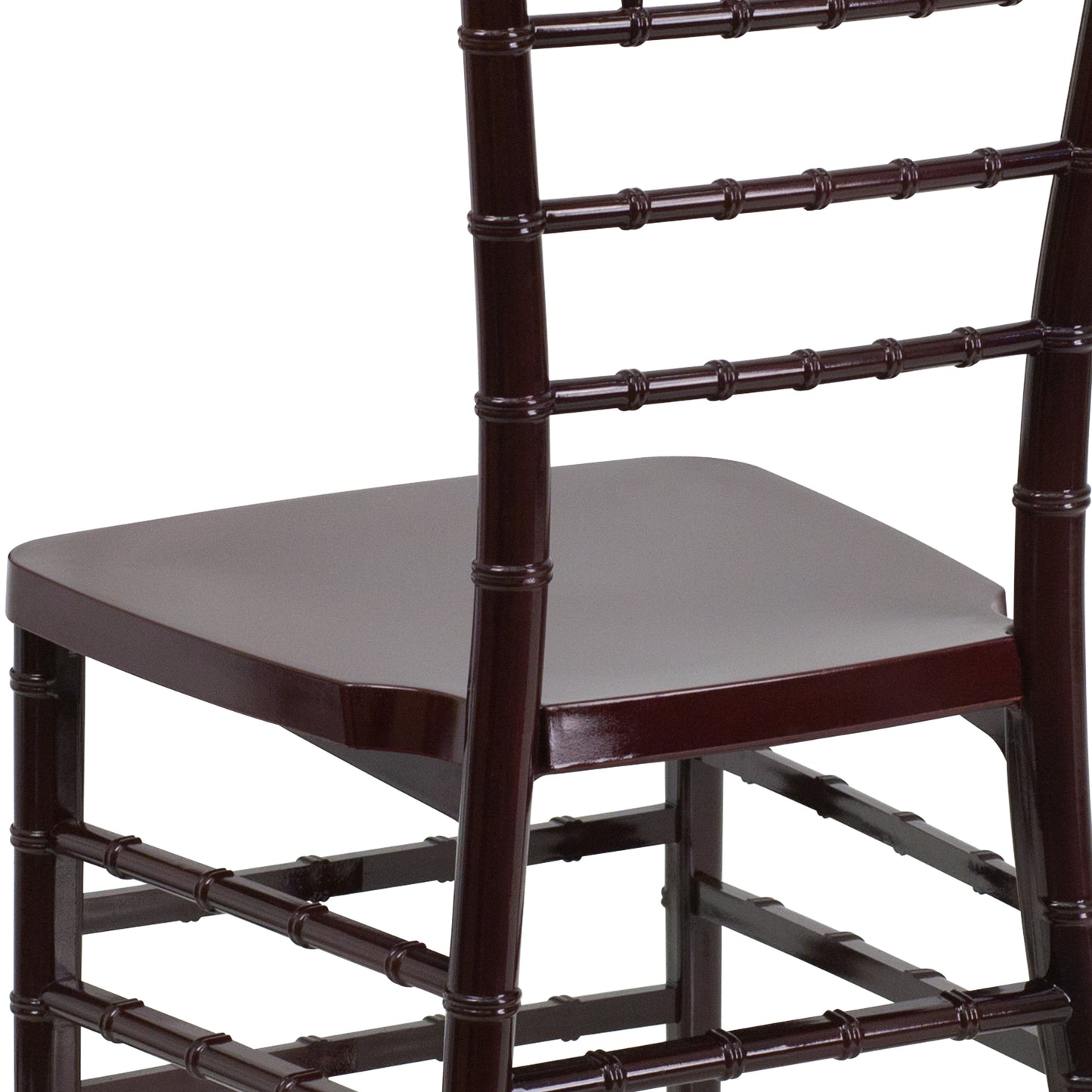 Mahogany Resin Chiavari Chair LE-MAHOGANY-GG