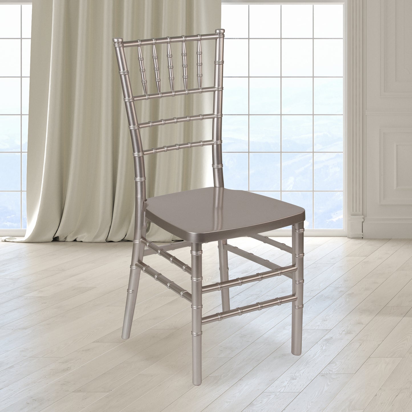 Pewter Resin Chiavari Chair LE-PEWTER-GG