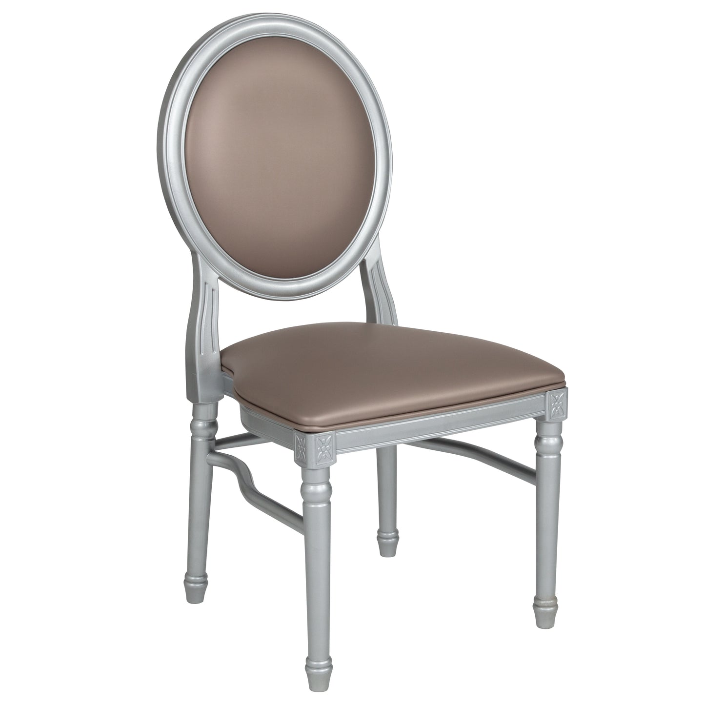 Taupe Round Back Dining Chair LE-S-T-MON-GG