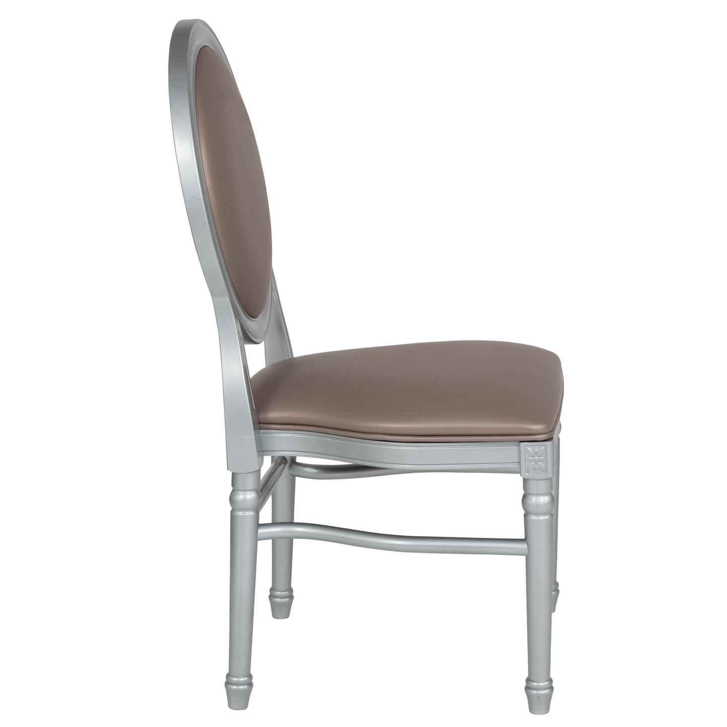 Taupe Round Back Dining Chair LE-S-T-MON-GG