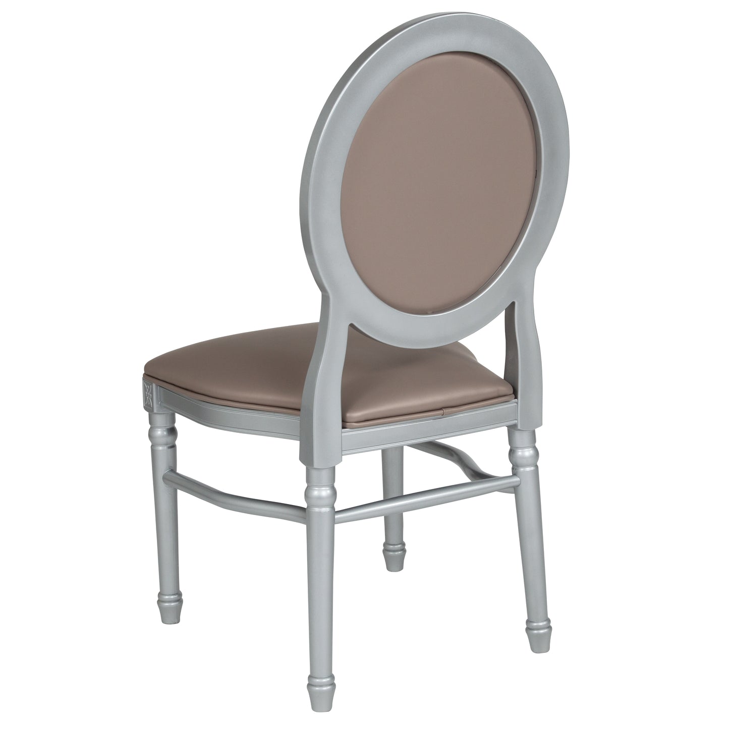 Taupe Round Back Dining Chair LE-S-T-MON-GG