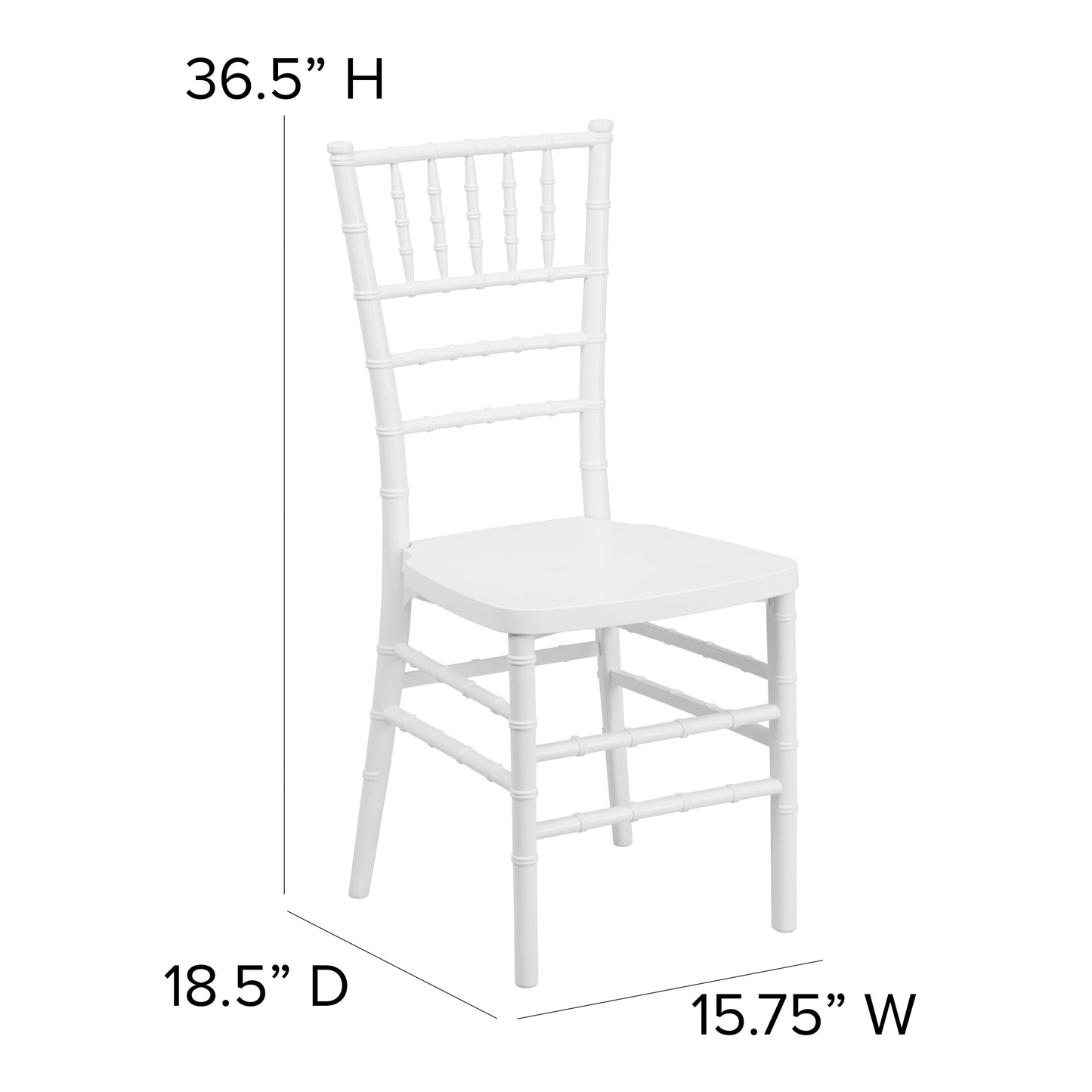 Matte White Chiavari Chair LE-WHITE-GG