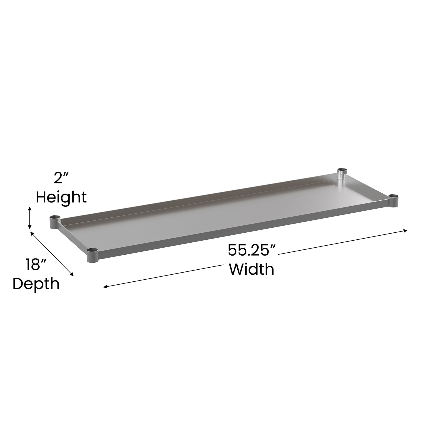 Galvanized Work Table Shelf NH-GU-2460-GG