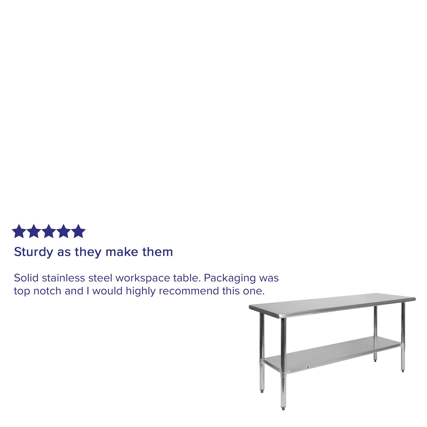 60" Stainless Steel Work Table NH-WT-2460-GG