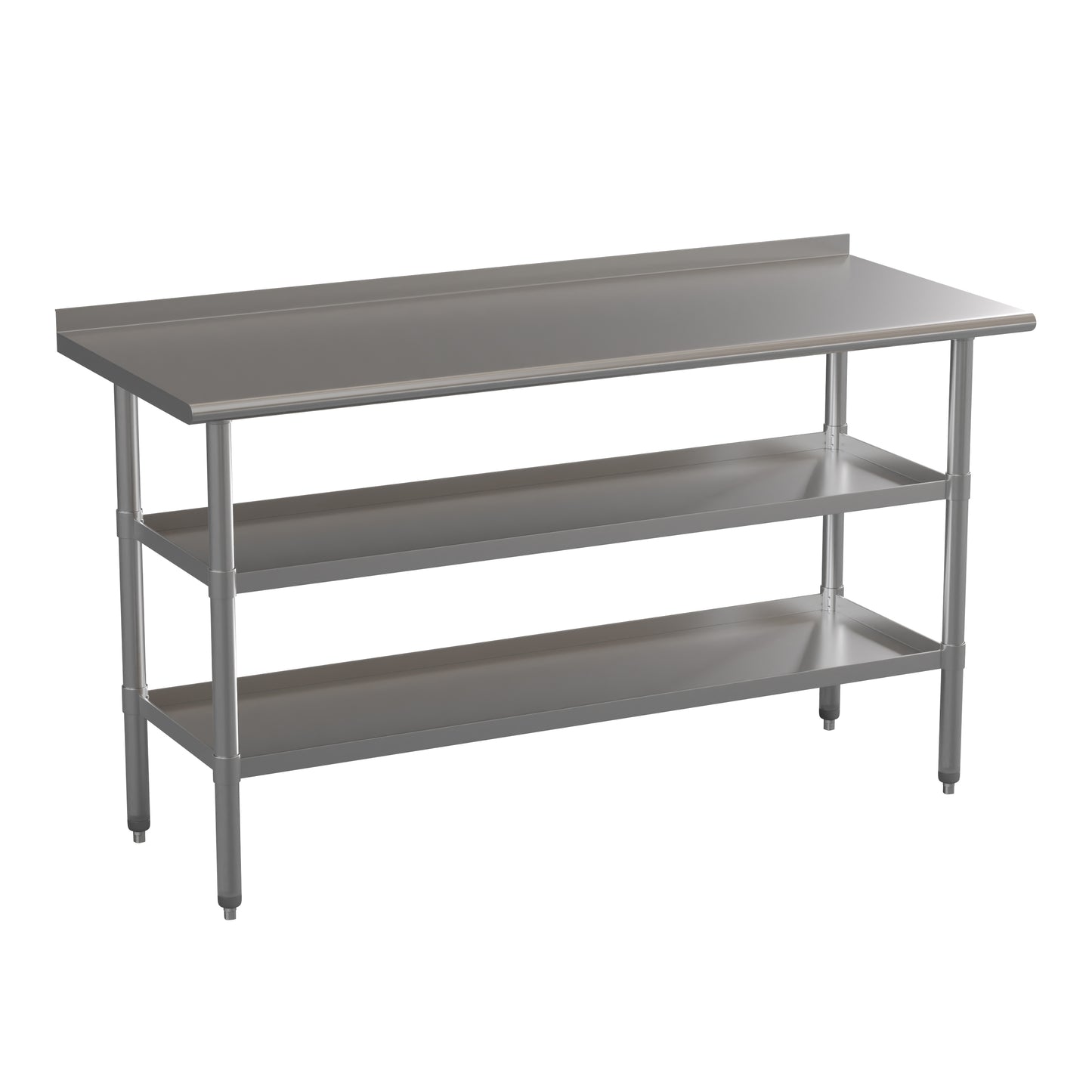 Stainless Table 2 Shelf Table NH-WT-GU-2460BSP-GG