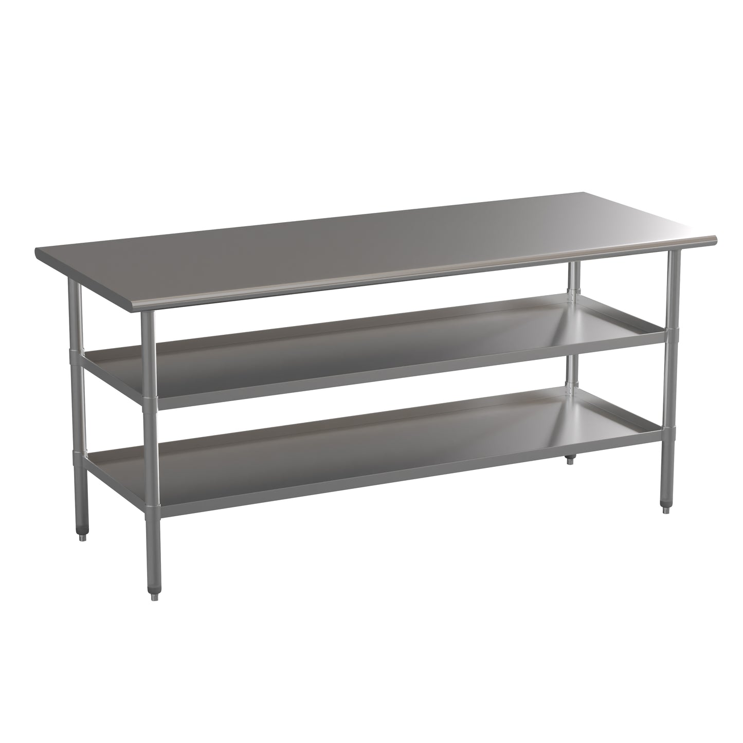 Stainless Table 2 Shelf Table NH-WT-GU-3072-GG