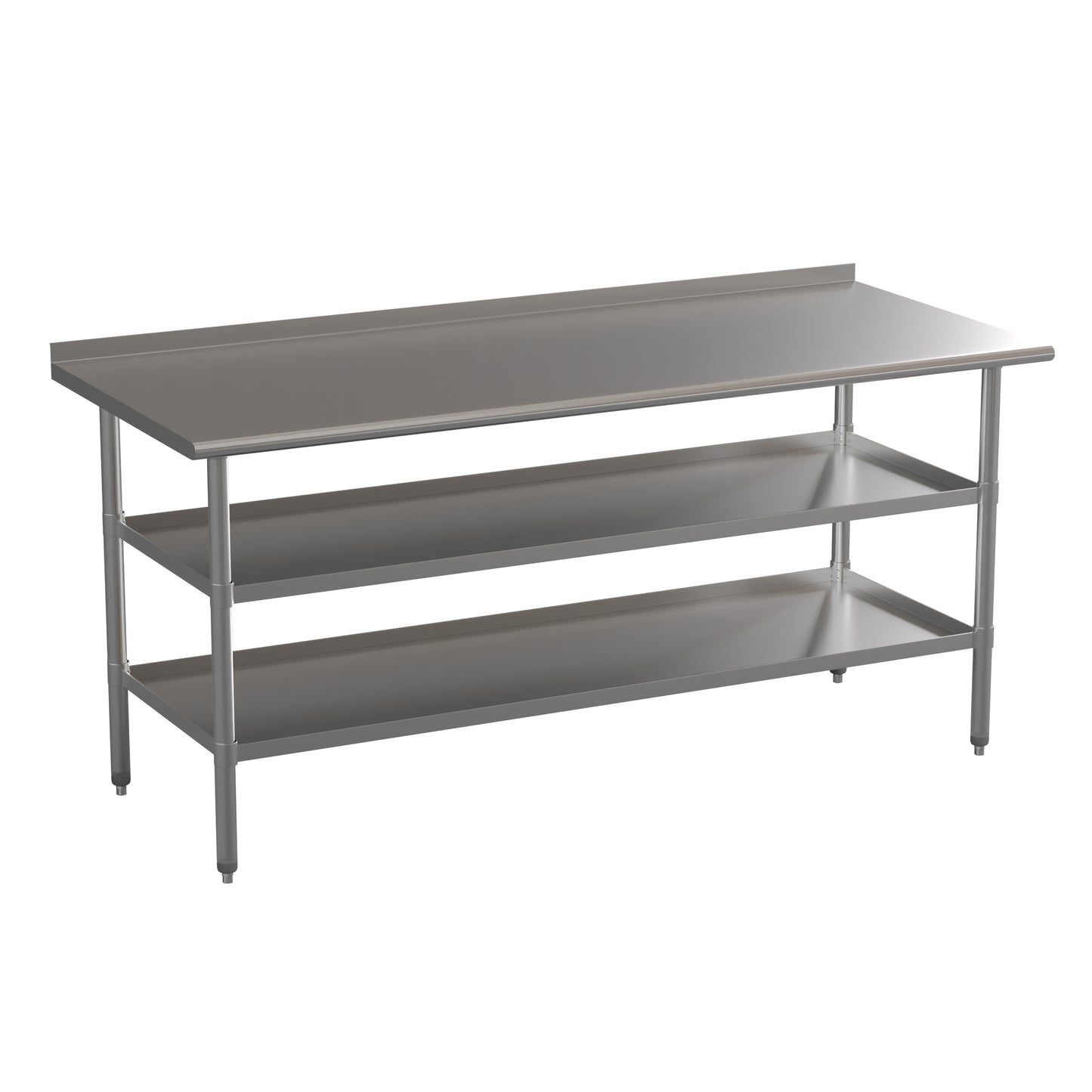 Stainless Table 2 Shelf Table NH-WT-GU-3072BSP-GG