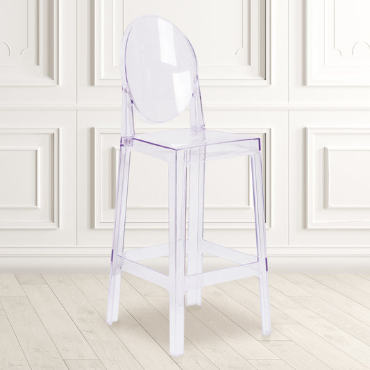 Oval Back Ghost Barstool OW-GHOSTBACK-29-GG