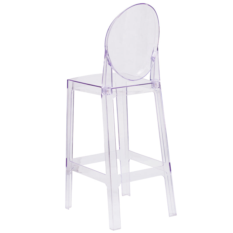 Oval Back Ghost Barstool OW-GHOSTBACK-29-GG