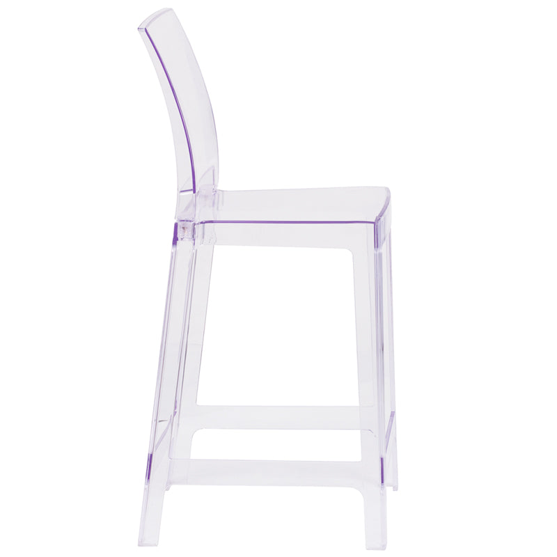 Square Back Ghost Stool OW-SQUAREBACK-24-GG