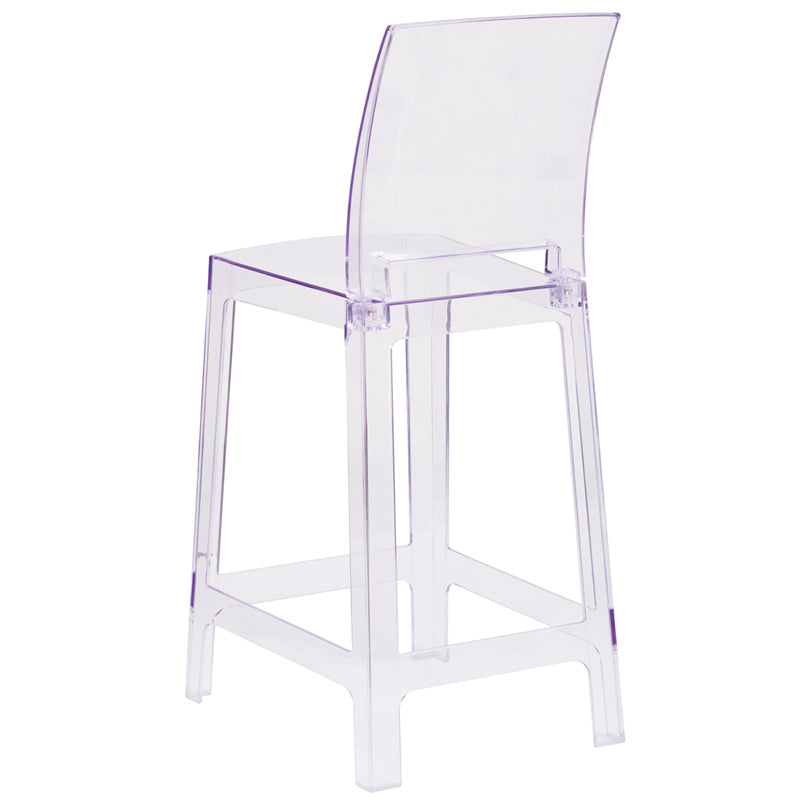 Square Back Ghost Stool OW-SQUAREBACK-24-GG