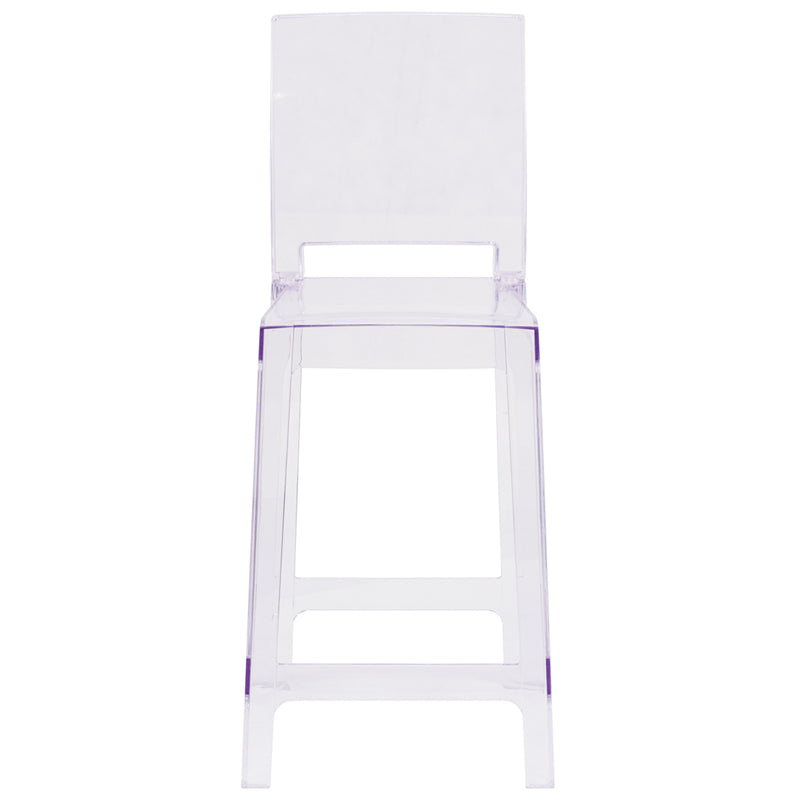 Square Back Ghost Stool OW-SQUAREBACK-24-GG