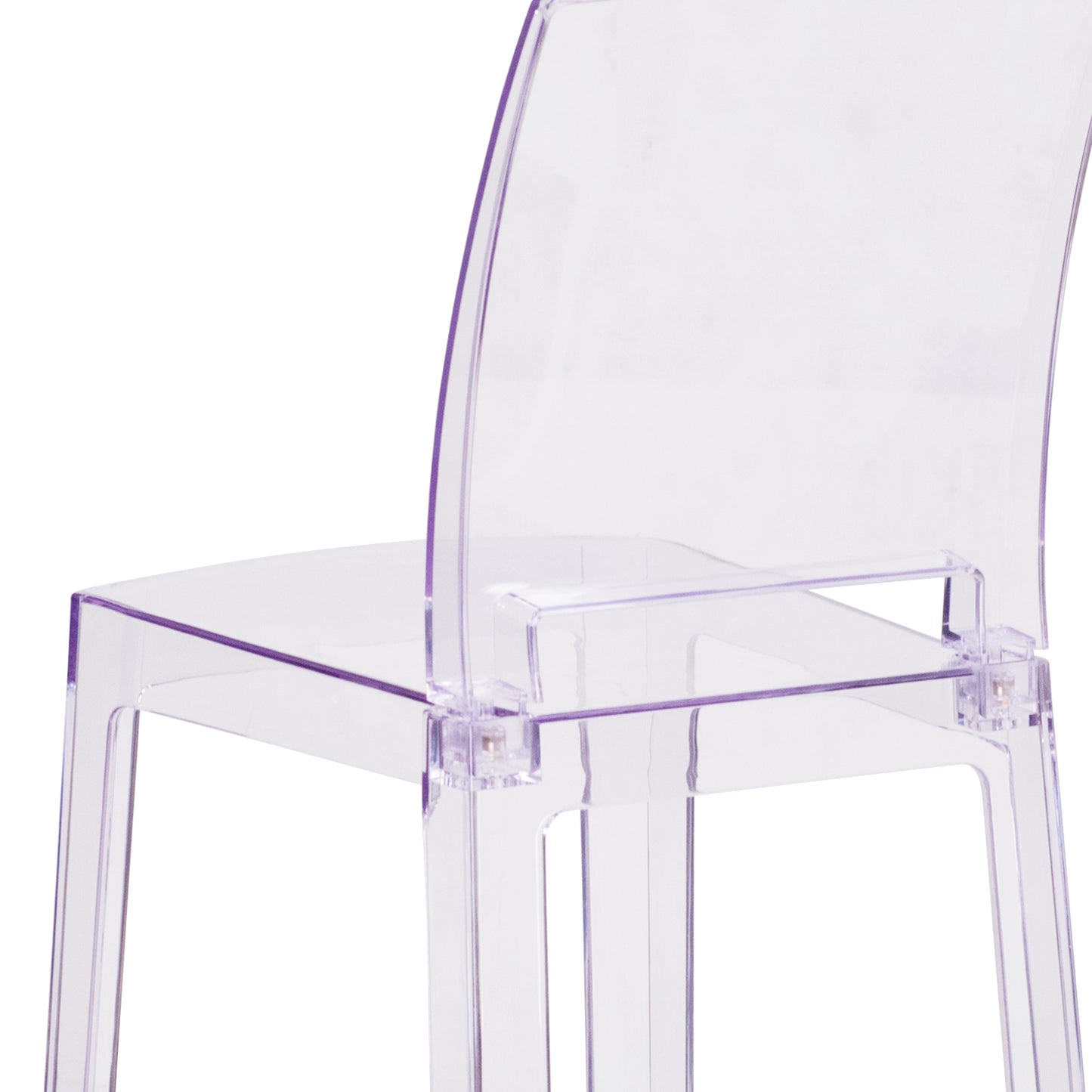 Square Back Ghost Stool OW-SQUAREBACK-24-GG