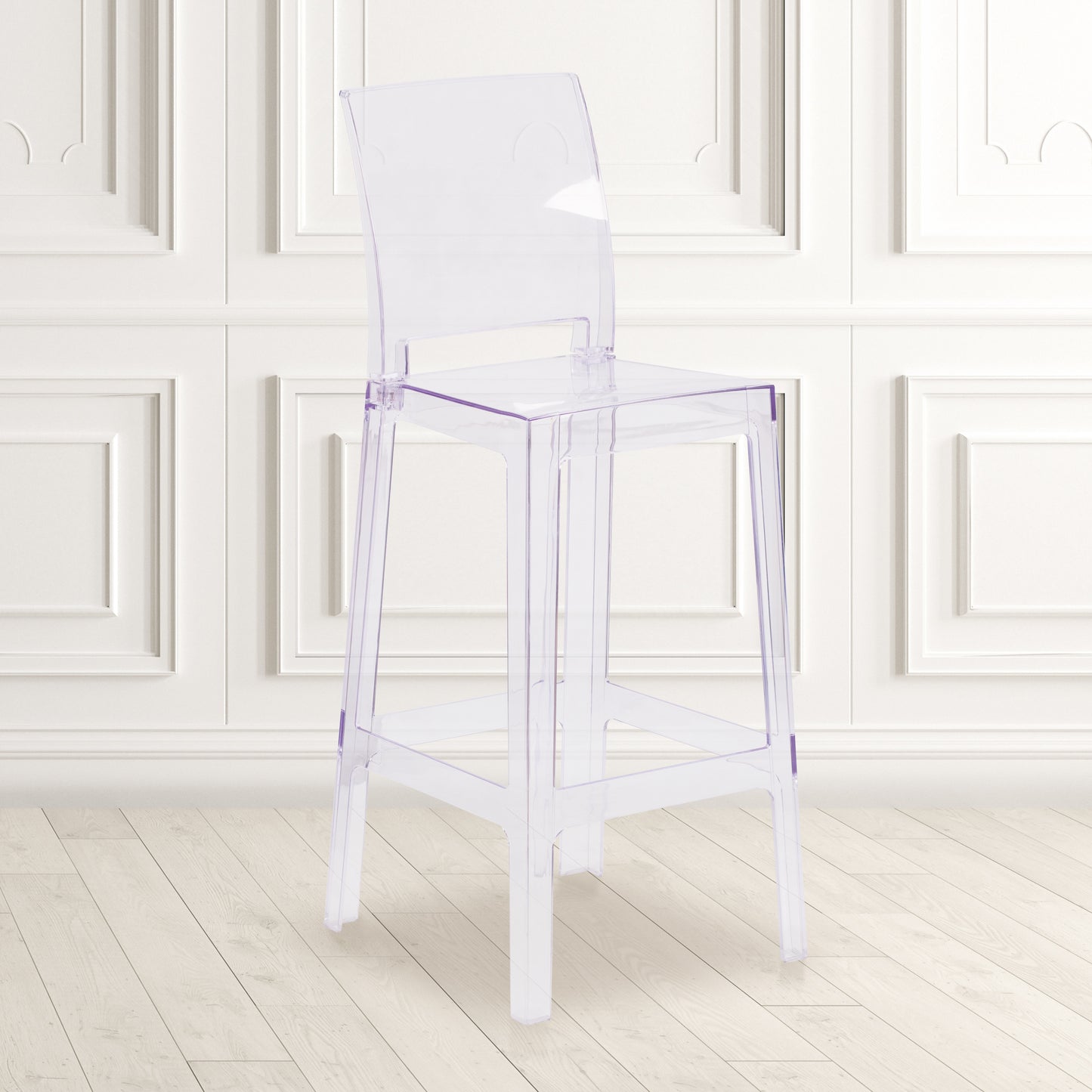 Square Back Ghost Barstool OW-SQUAREBACK-29-GG