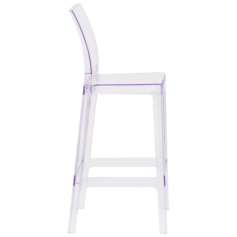 Square Back Ghost Barstool OW-SQUAREBACK-29-GG