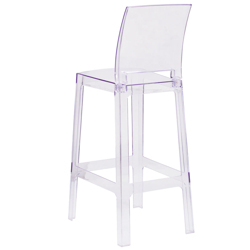 Square Back Ghost Barstool OW-SQUAREBACK-29-GG