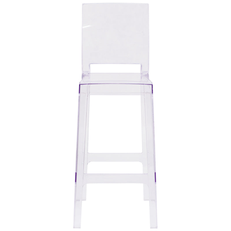 Square Back Ghost Barstool OW-SQUAREBACK-29-GG