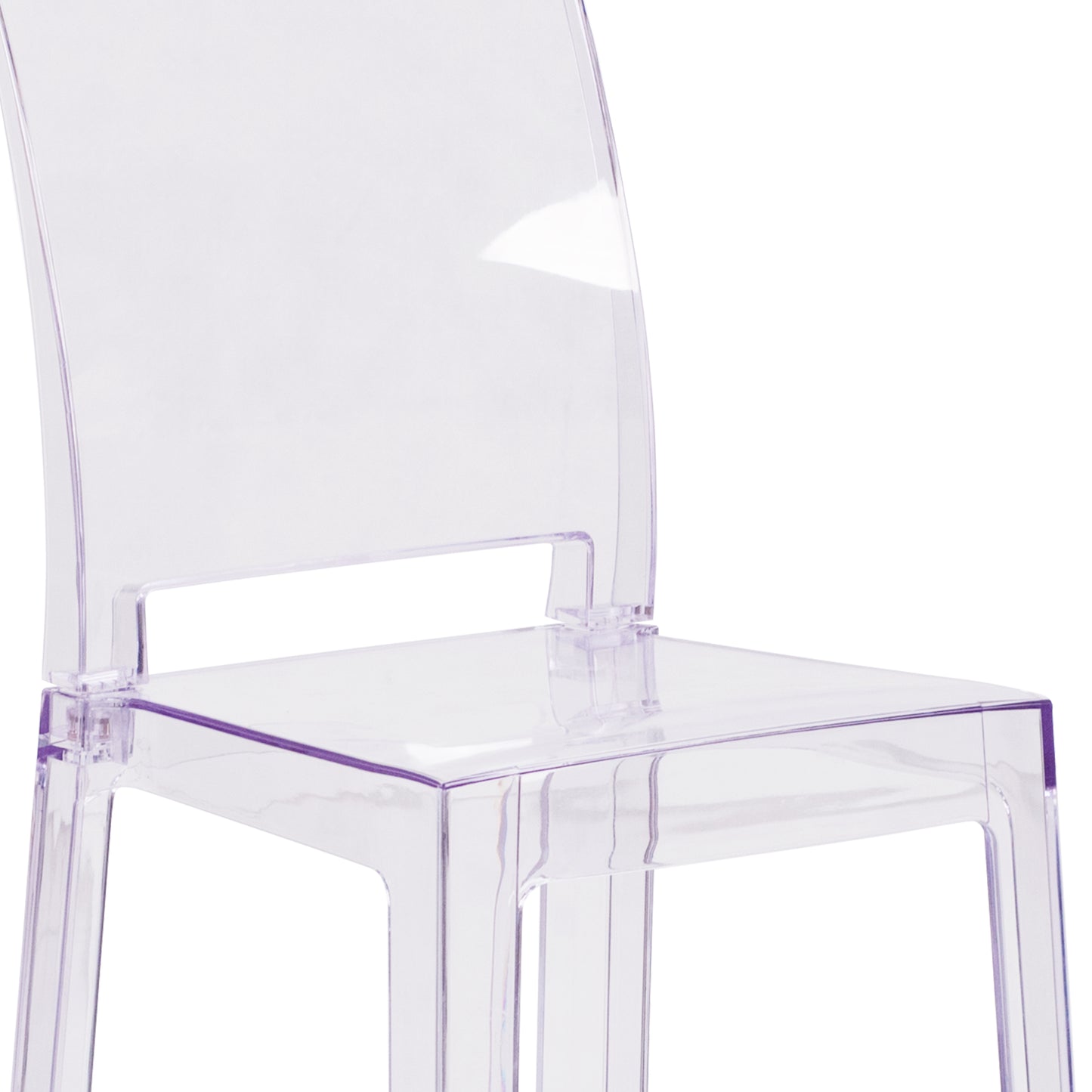 Square Back Ghost Barstool OW-SQUAREBACK-29-GG