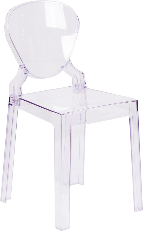 Clear Tear Back Ghost Chair OW-TEARBACK-18-GG