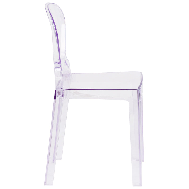 Clear Tear Back Ghost Chair OW-TEARBACK-18-GG