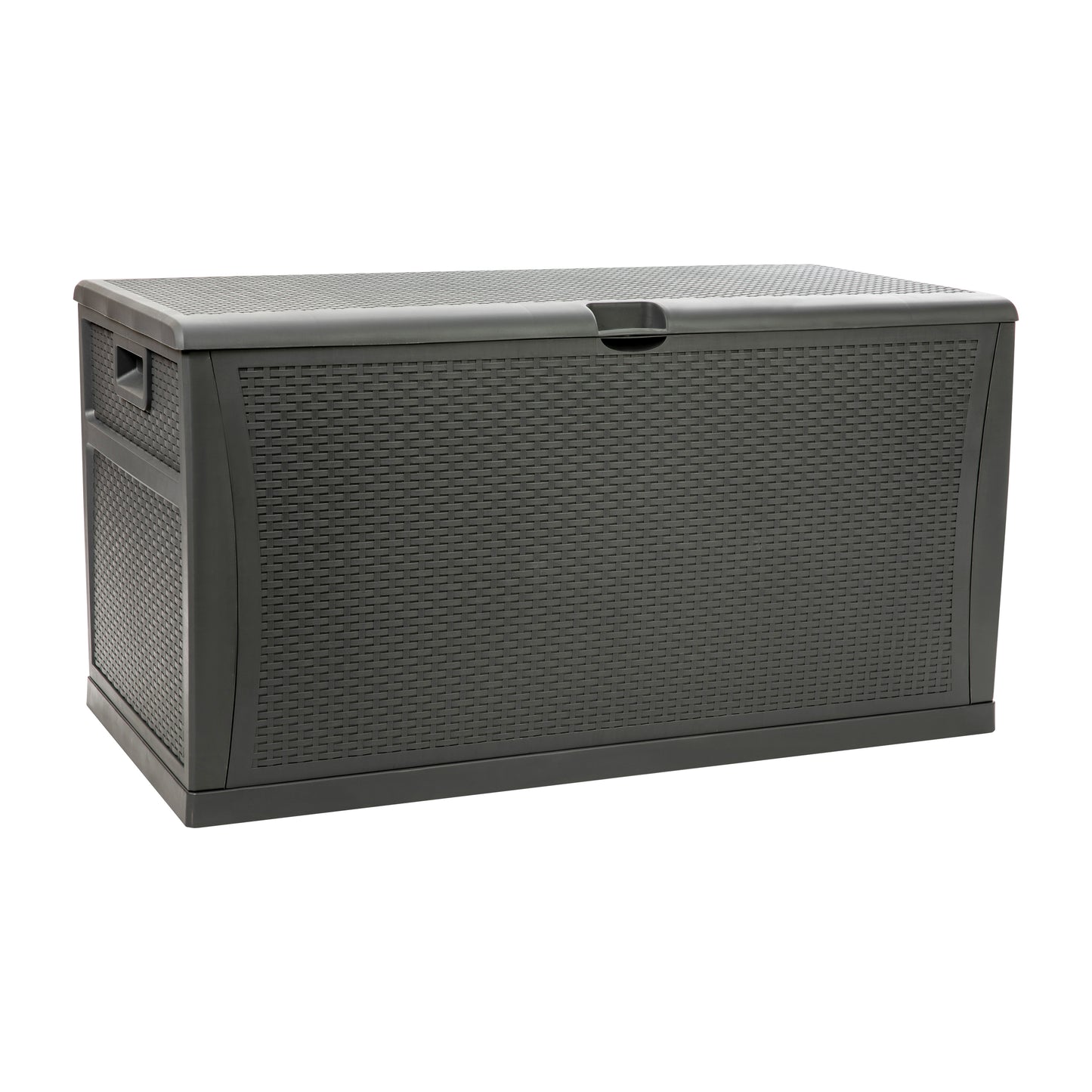 Gray 120 Gal Plastic Deck Box QT-KTL-4023GY-GG