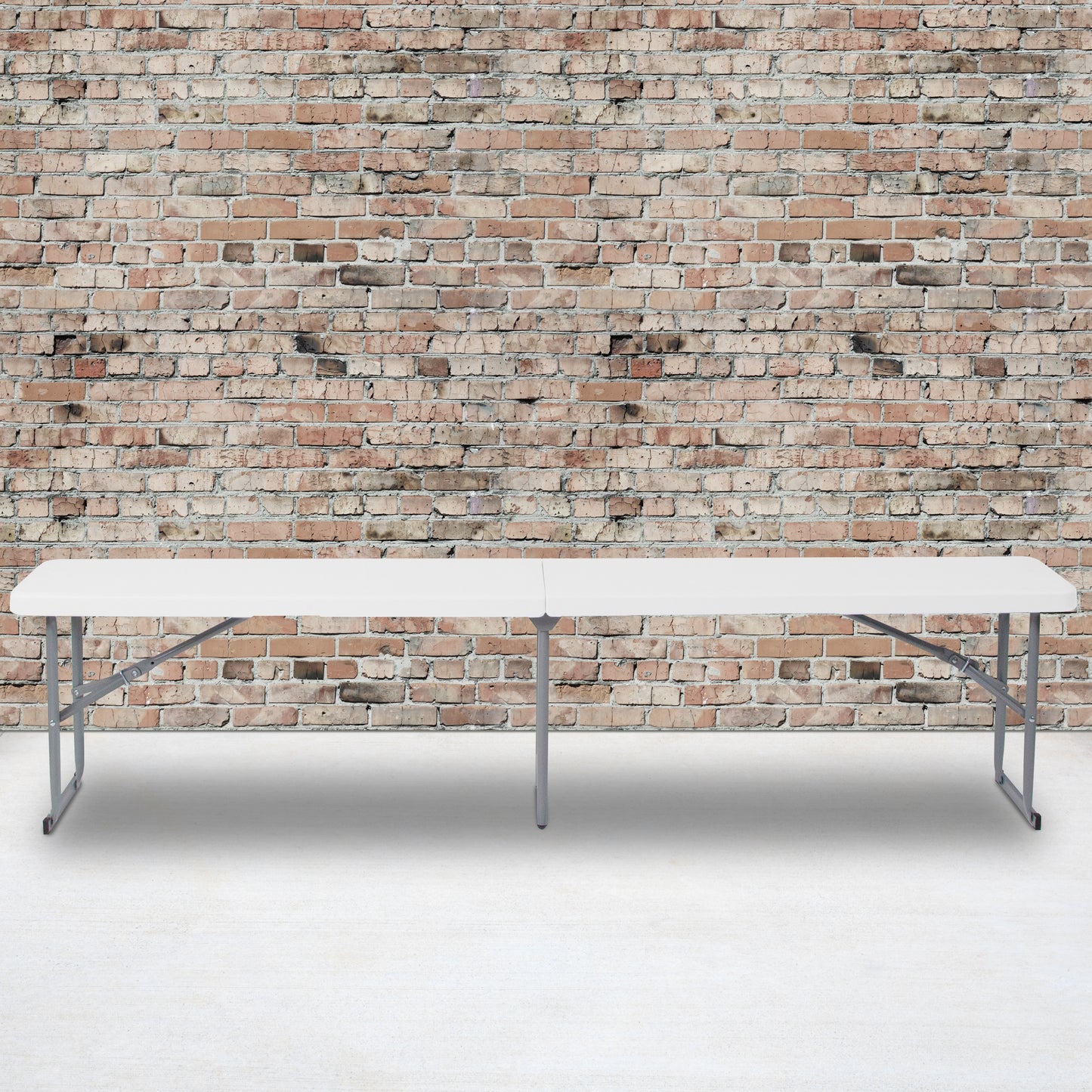 10.25x71 White Folding Bench RB-1172FH-GG