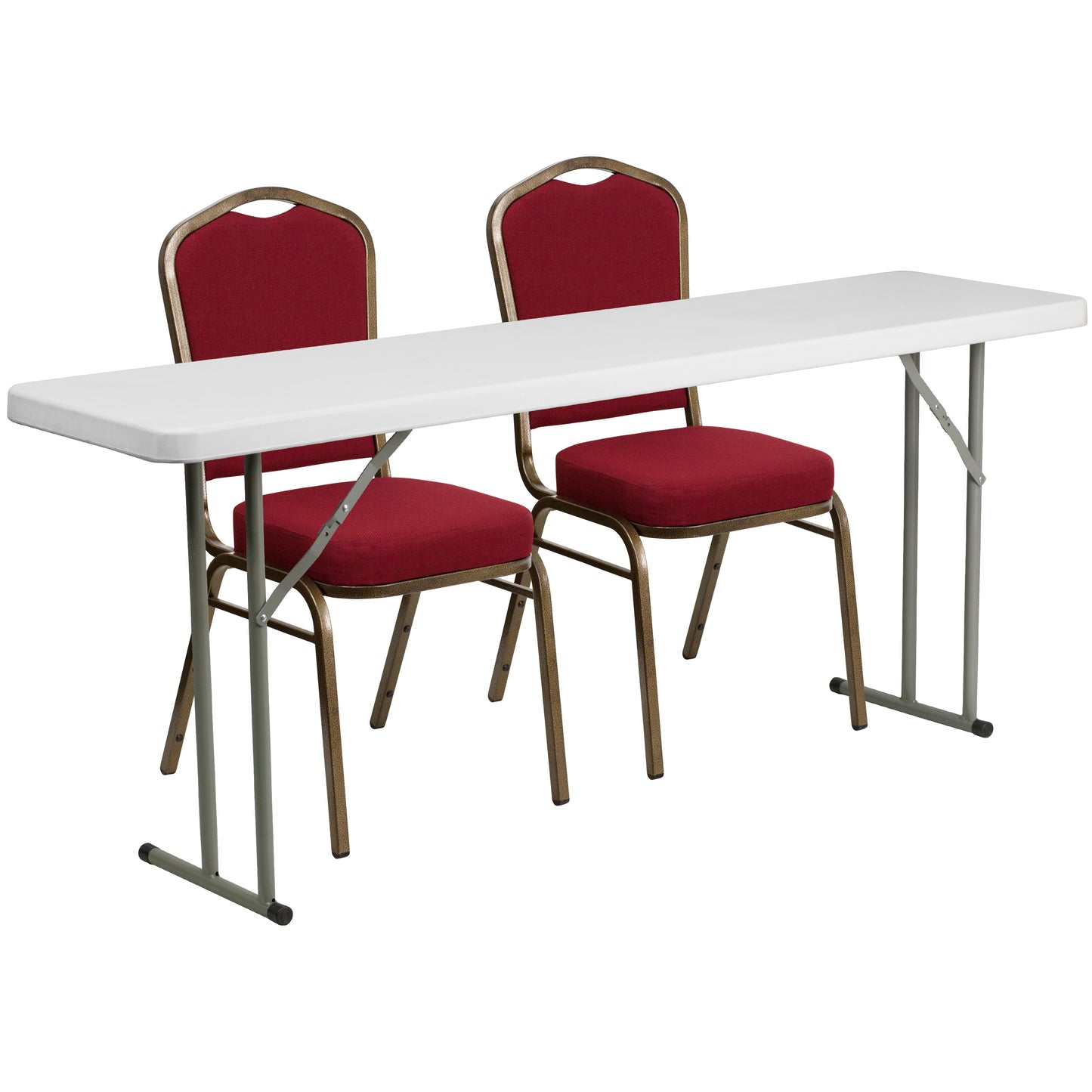 6-Foot Table-2 Stack Chairs RB-1872-1-GG