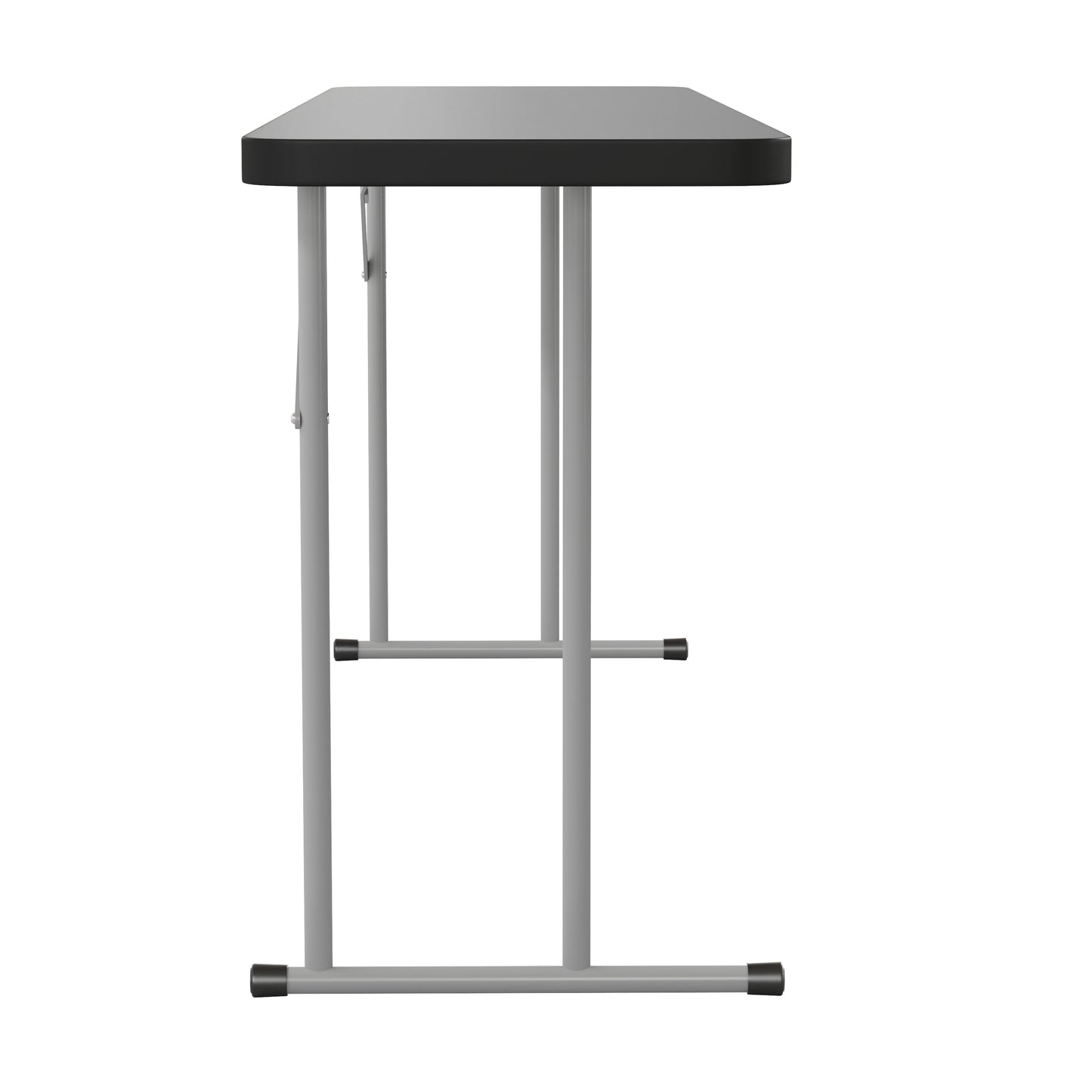 6-Foot Black Fold Train Table RB-1872-BK-GG