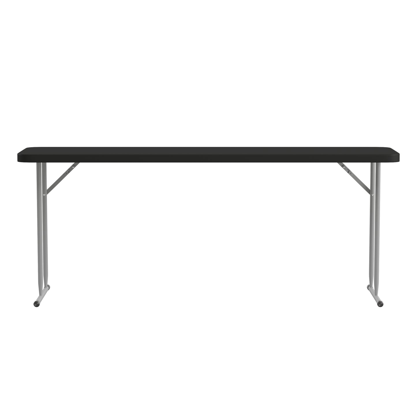 6-Foot Black Fold Train Table RB-1872-BK-GG