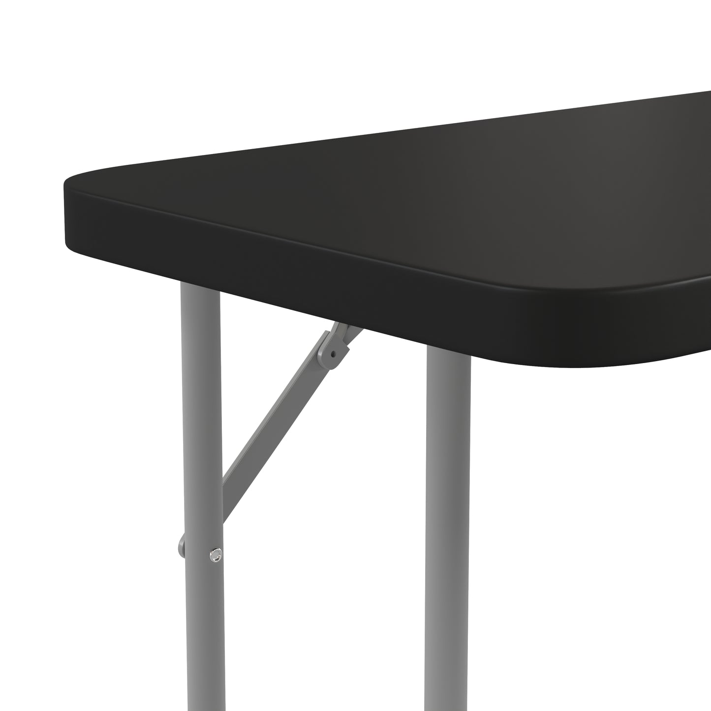 6-Foot Black Fold Train Table RB-1872-BK-GG