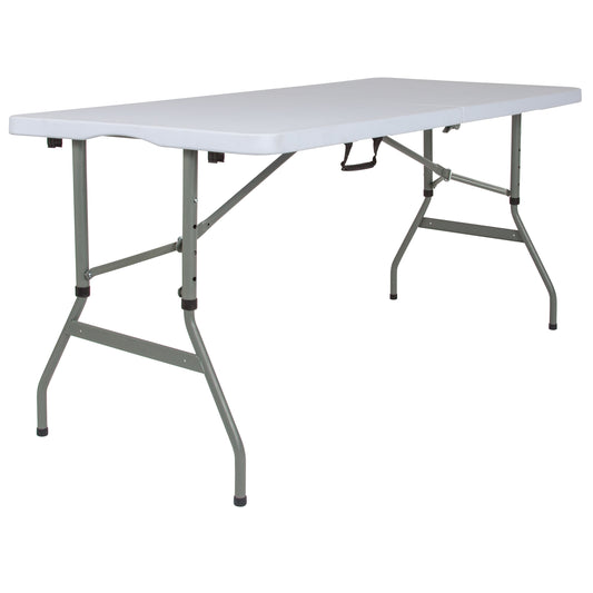 30x60 White Bi-Fold Table RB-3050FH-ADJ-GG