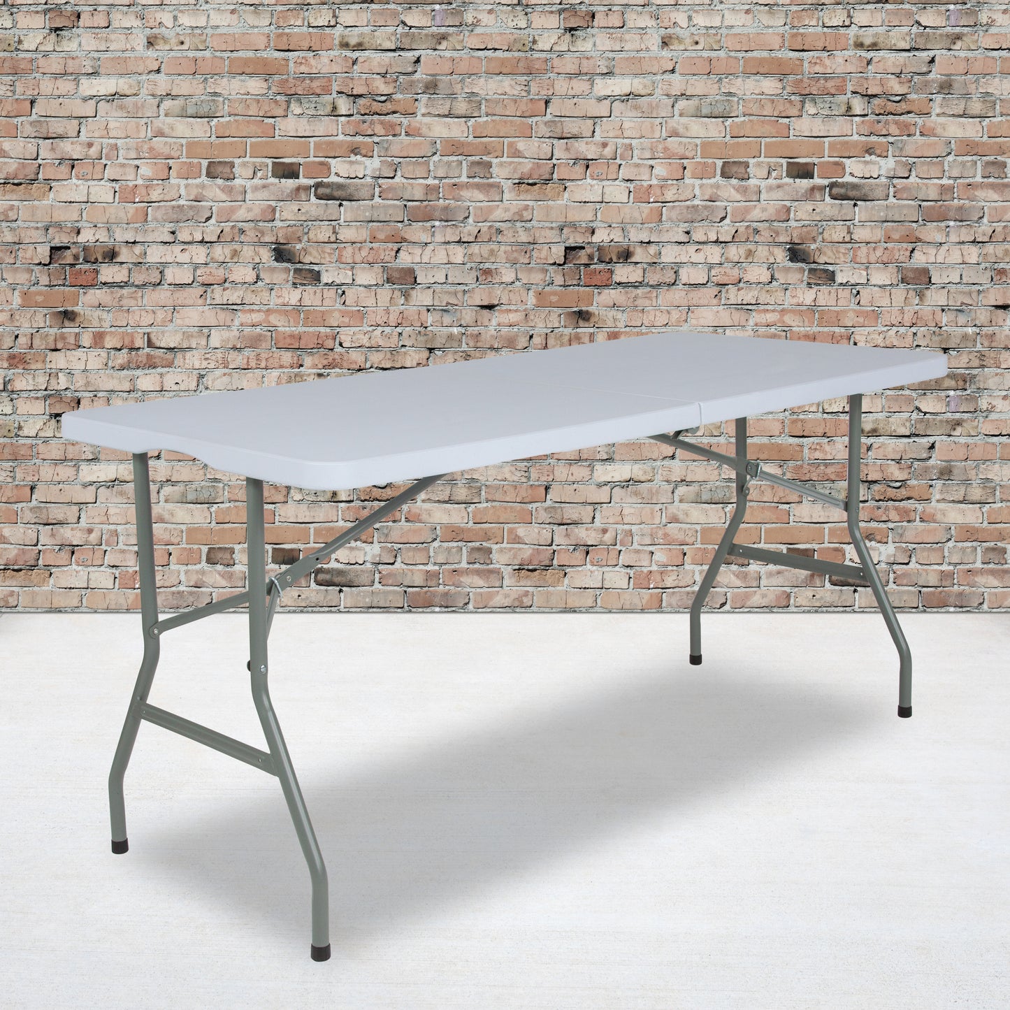 30x60 White Plastic Fold Table RB-3060FH-RES-GG