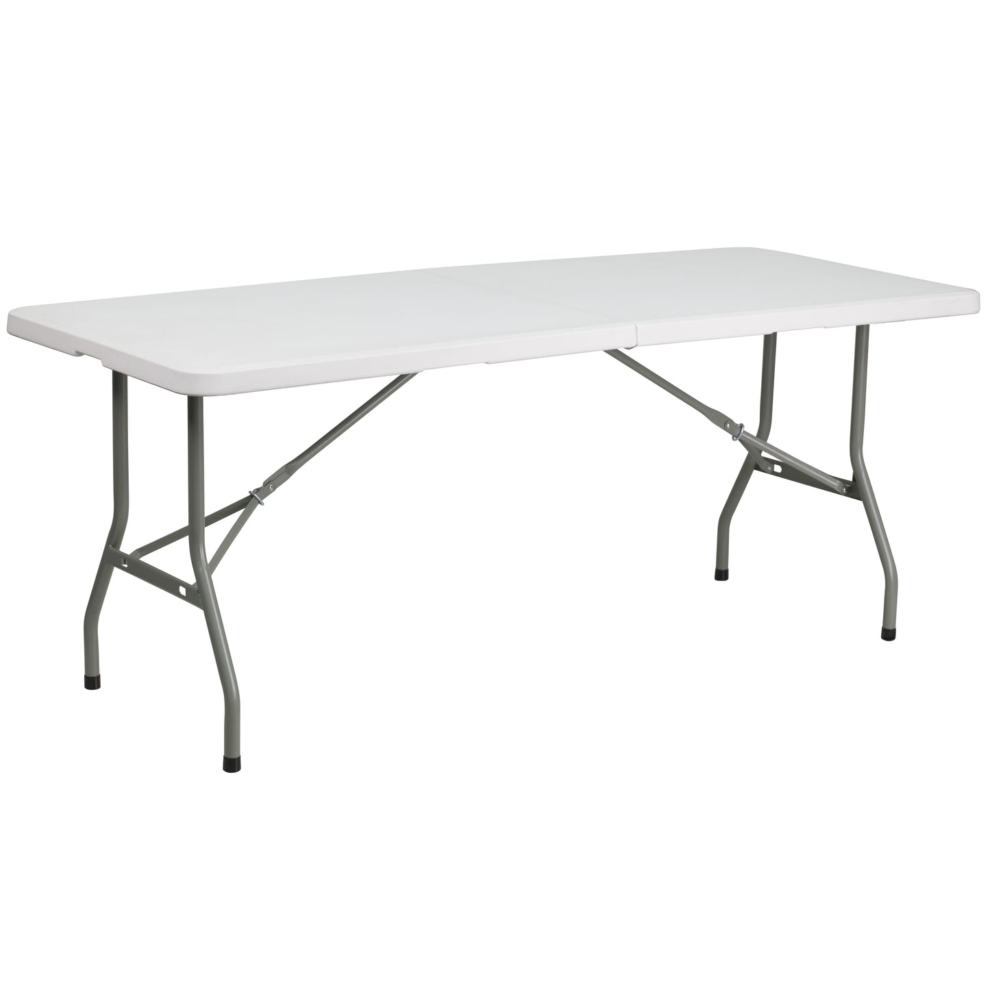 30x72 White Plastic Fold Table RB-3072FH-GG