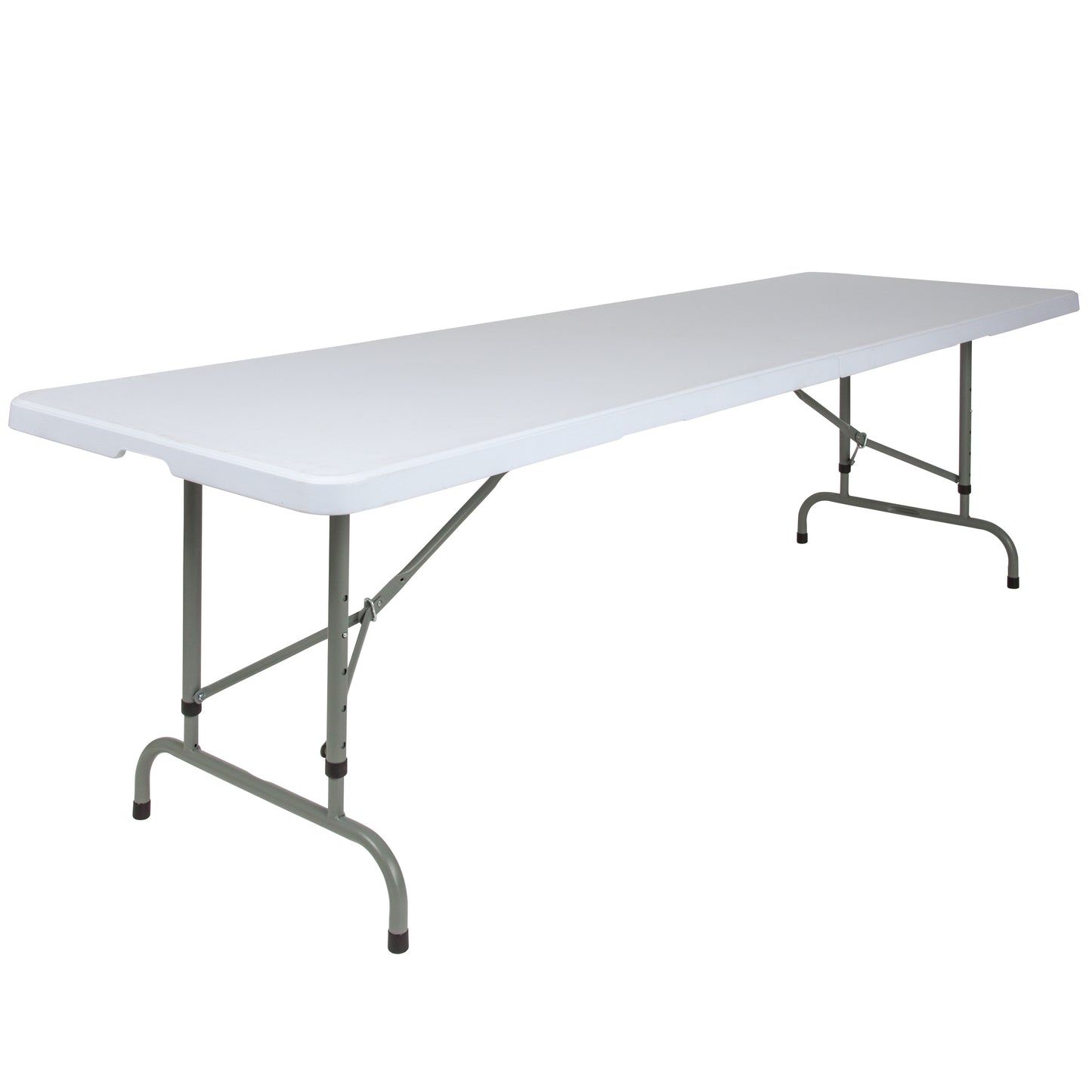 30x96 White Plastic Fold Table RB-3096ADJ-GG