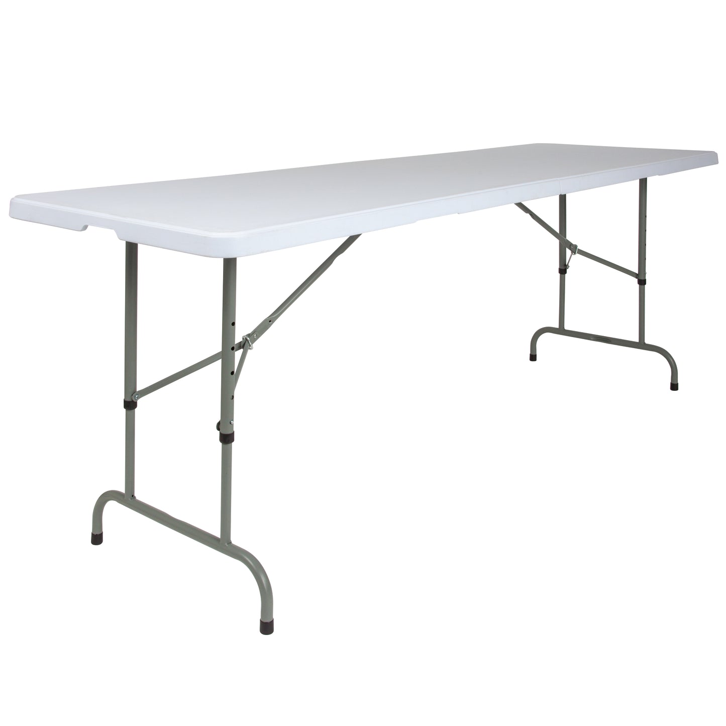 30x96 White Plastic Fold Table RB-3096ADJ-GG