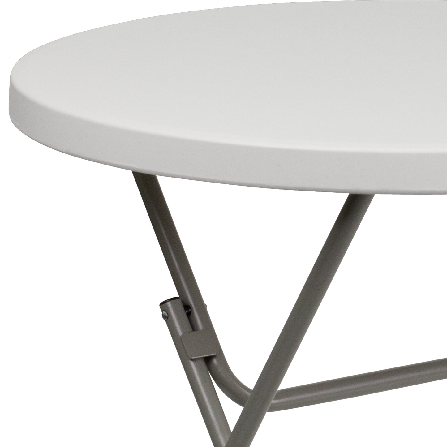 32RD White Plastic Fold Table RB-32R-GW-GG