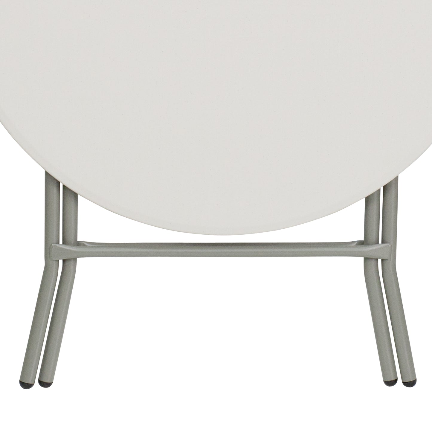 32RD White Plastic Fold Table RB-32R-GW-GG