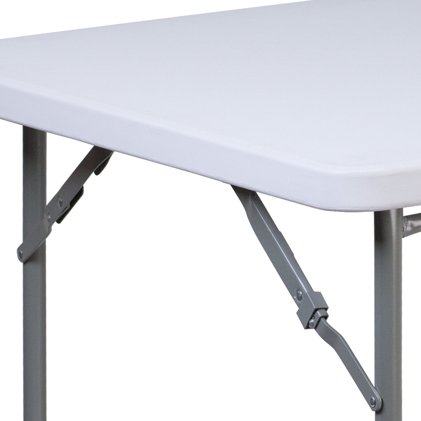 34SQ White Plastic Fold Table RB-3434-GG