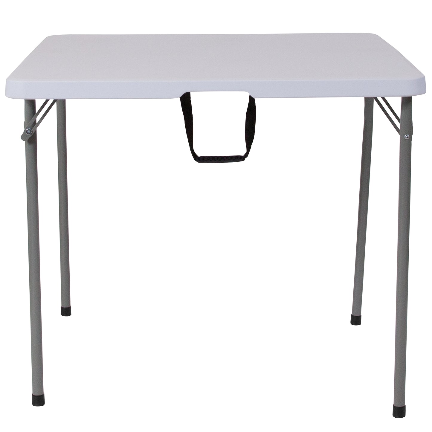 34SQ White Plastic Fold Table RB-3434FH-GG