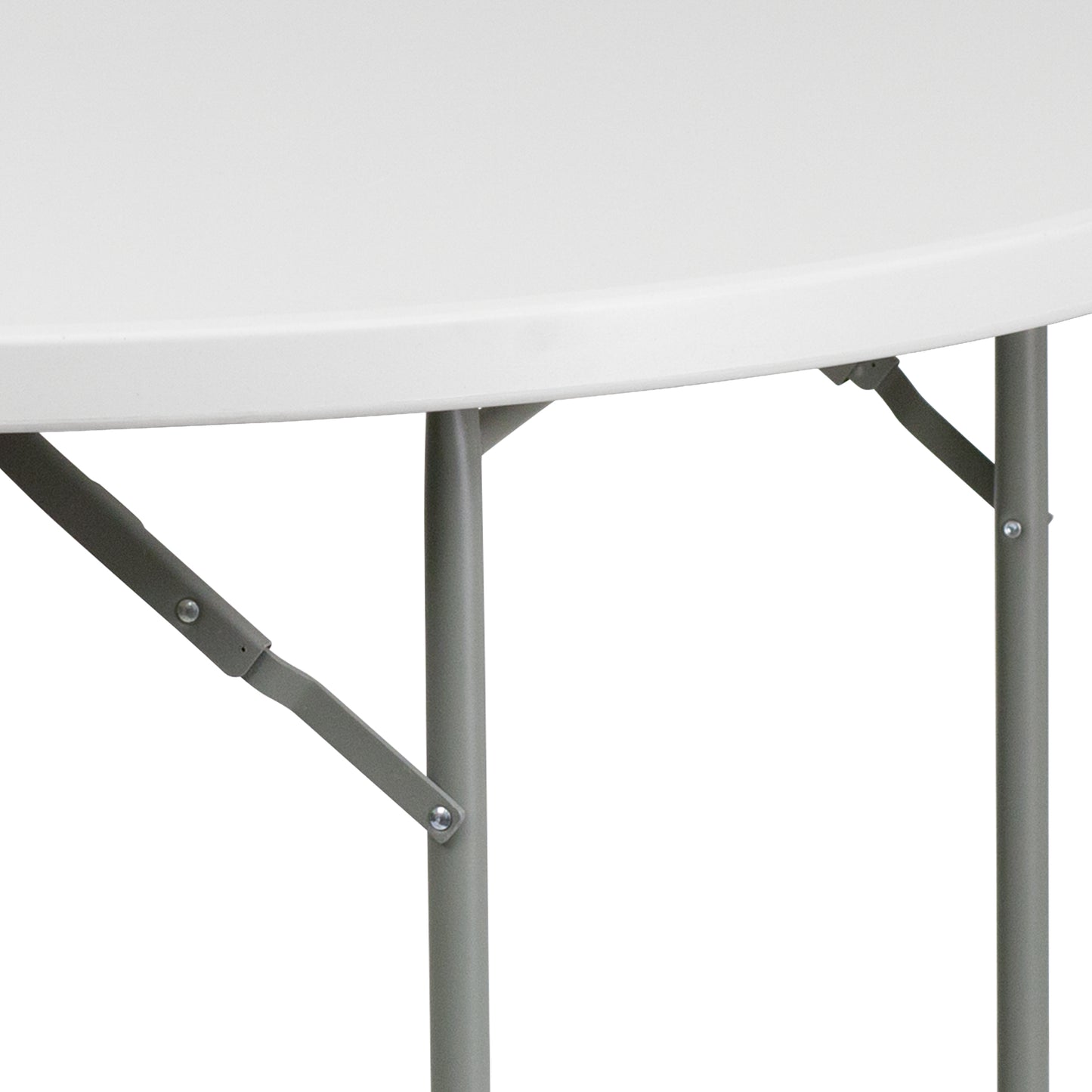 48RD White Plastic Fold Table RB-48R-GG