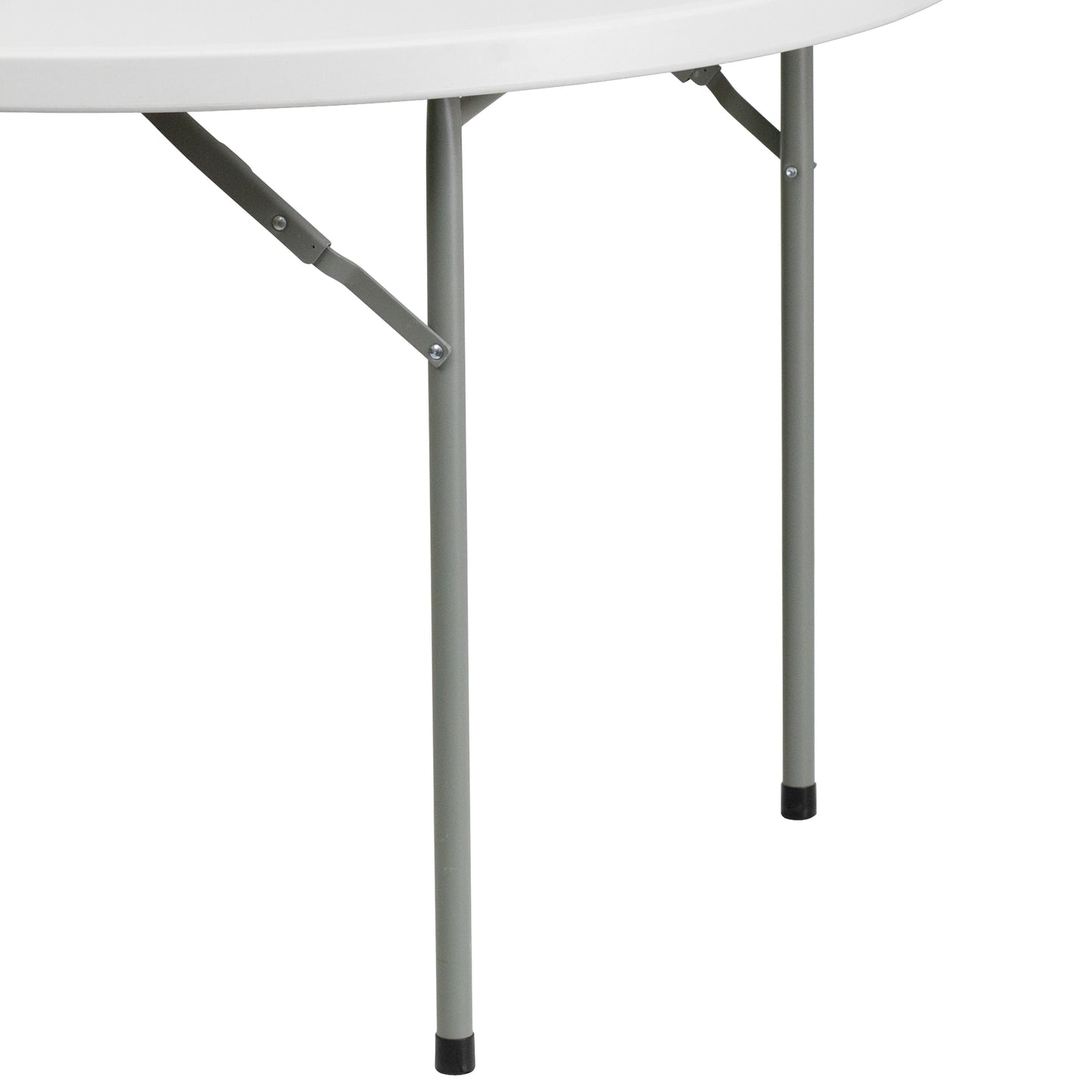 48RD White Plastic Fold Table RB-48R-GG