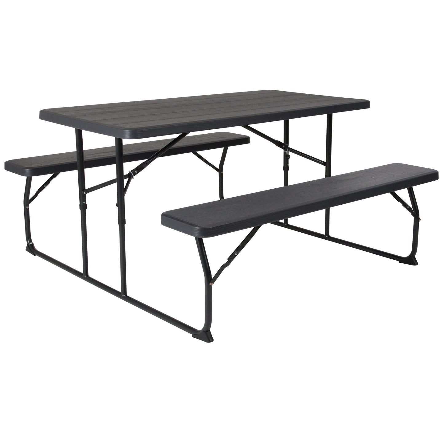 Charcoal Picnic Table/Bench RB-EBB-1470FD-GG