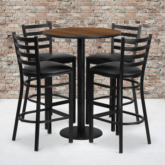 30RD WA Bar Table-BK VYL Seat RSRB1024-GG