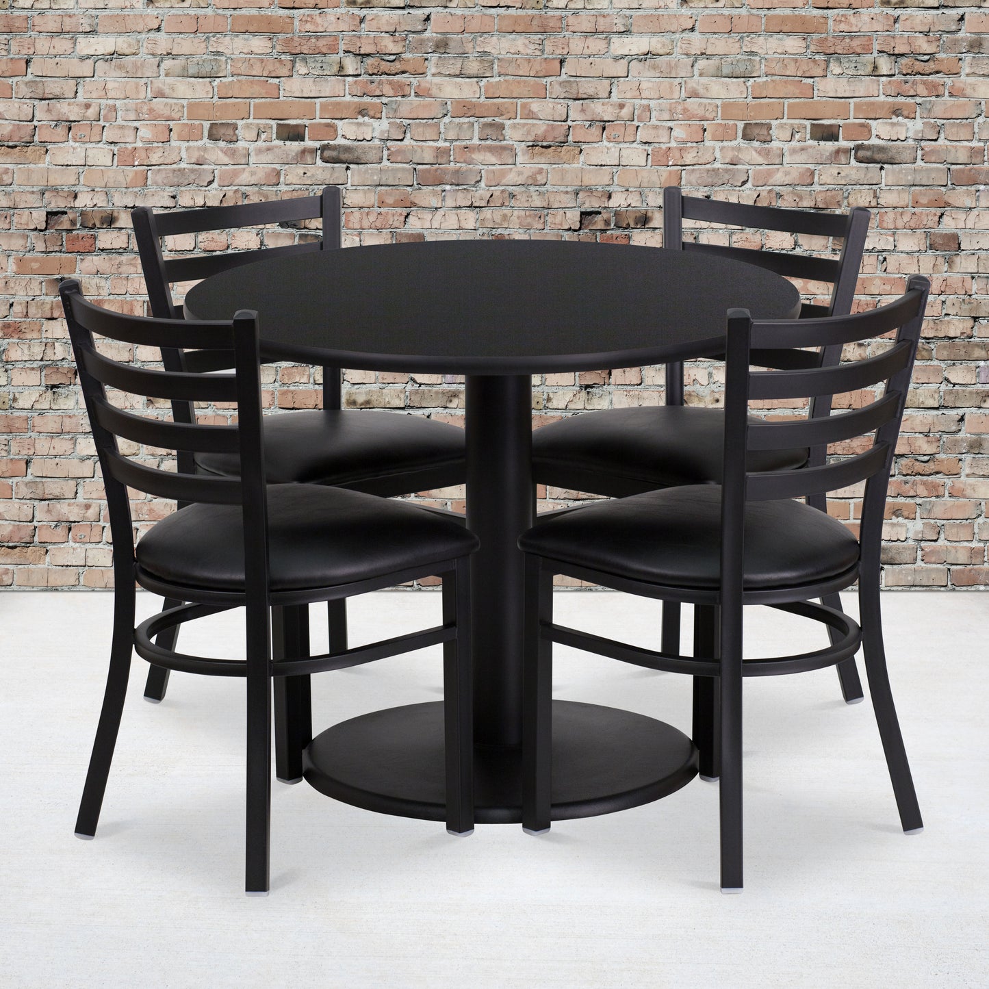 36RD BK Table-BK VYL Seat RSRB1029-GG